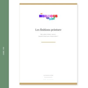 Finitions peinture mat · satiné · velours