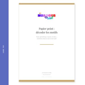 Papier peint décoder les motifs